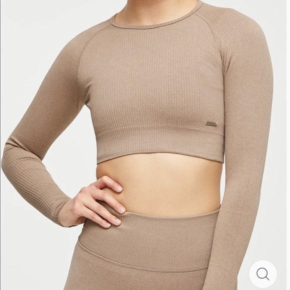 lululemon athletica Tops - ❌SOLD❌FINAL⬇️EUC🤎LILIA’S🤎SEAMLESS CROPPED TOP